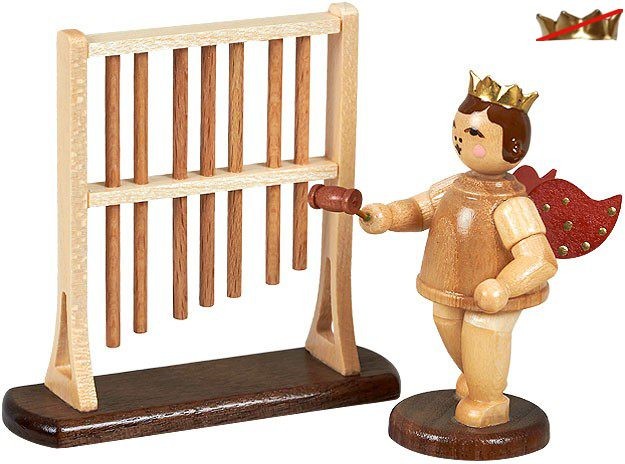 Ellmann Engel mit Röhrenglockenspiel, natur ohne Krone Ellmann Engel mit Röhrenglockenspiel, natur ohne Krone