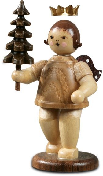 Ellmann Adventengel mit Bäumchen - mit Krone, natur Ellmann Adventengel mit Bäumchen - mit Krone, natur