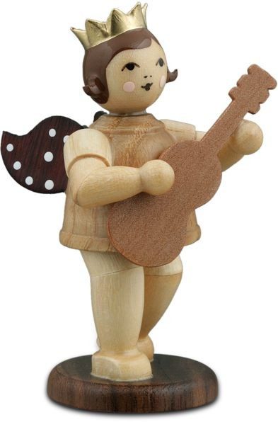 Ellmann Engel mit Gitarre - mit Krone, natur Ellmann Engel mit Gitarre - mit Krone, natur