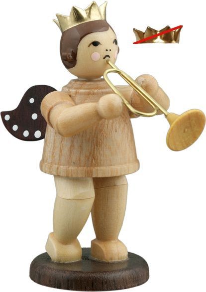 Ellmann Engel mit Jazztompete - ohne Krone, natur Ellmann Engel mit Jazztompete - ohne Krone, natur