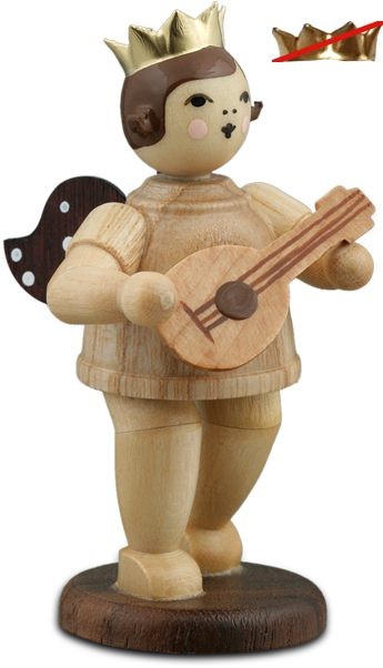 Ellmann Engel mit Mandoline - ohne Krone, natur Ellmann Engel mit Mandoline - ohne Krone, natur