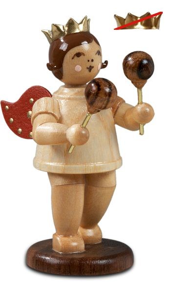 Ellmann Engel mit Maracas - ohne Krone, natur Ellmann Engel mit Maracas - ohne Krone, natur