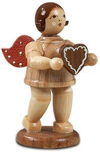 Ellmann Geschenkeengel mit Pfefferkuchenherz - ohne Krone, natur Ellmann Geschenkeengel mit Pfefferkuchenherz - ohne Krone, natur