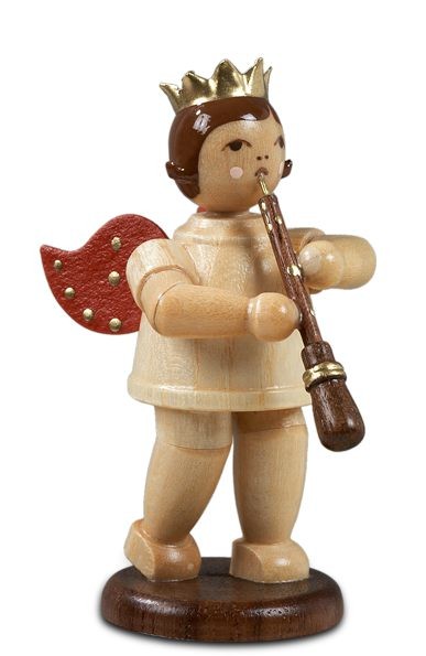 Ellmann Engel mit Oboe - mit Krone, natur Ellmann Engel mit Oboe - mit Krone, natur