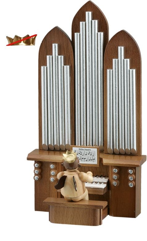 Ellmann Engel mit Orgel Natur (ohne Spielwerk) ohne-Krone Ellmann Engel mit Orgel Natur (ohne Spielwerk) ohne-Krone