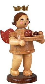 Ellmann Geschenkeengel mit Weihnachtsteller - mit Krone, natur Ellmann Geschenkeengel mit Weihnachtsteller - mit Krone, natur
