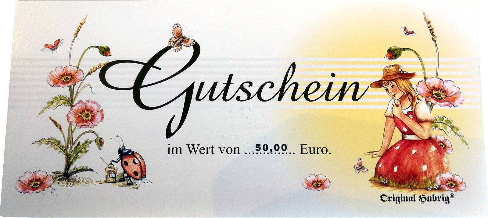 Gutschein Blumenmädchen - 50,00 EUR