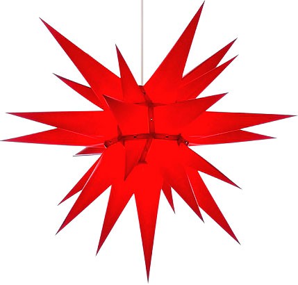 Herrnhuter Stern I6, rot - 60 cm