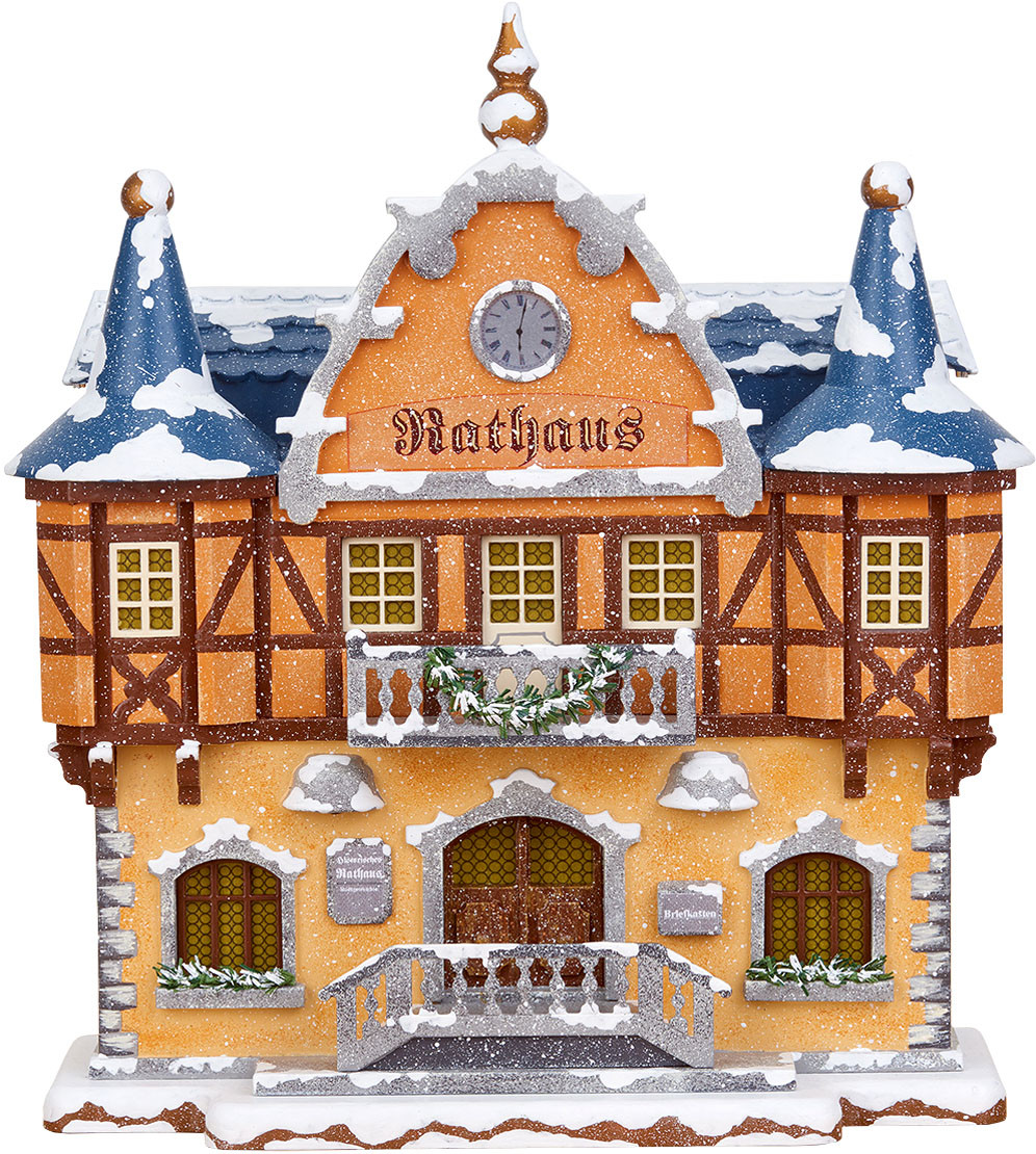 Hubrig Volkskunst Winterkinder - Winterhaus - Rathaus Hubrig Volkskunst Winterkinder - Winterhaus - Rathaus