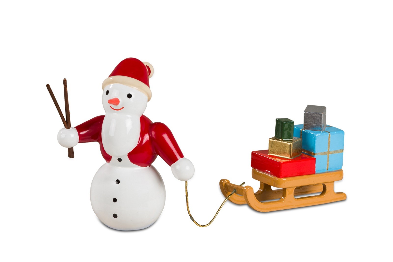 Ellmann Schneemann - Weihnachtsmann mit Schlitten Ellmann Schneemann - Weihnachtsmann mit Schlitten