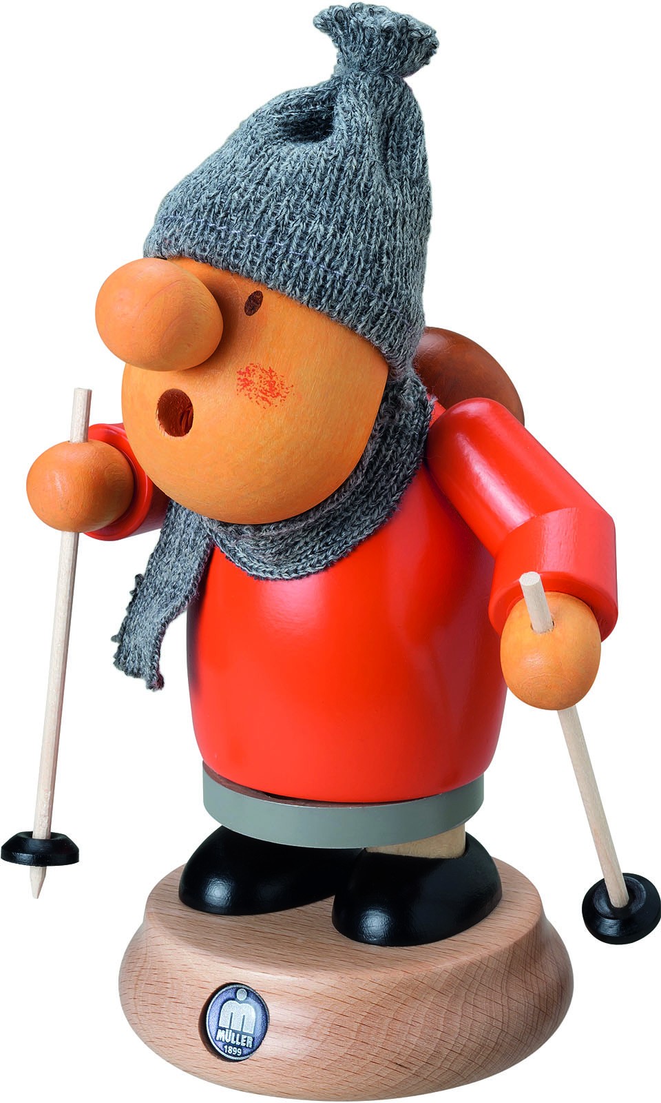 Kleinkunst Müller Räuchermann, Müllerchen - Winterwanderer Kleinkunst Müller Räuchermann, Müllerchen - Winterwanderer