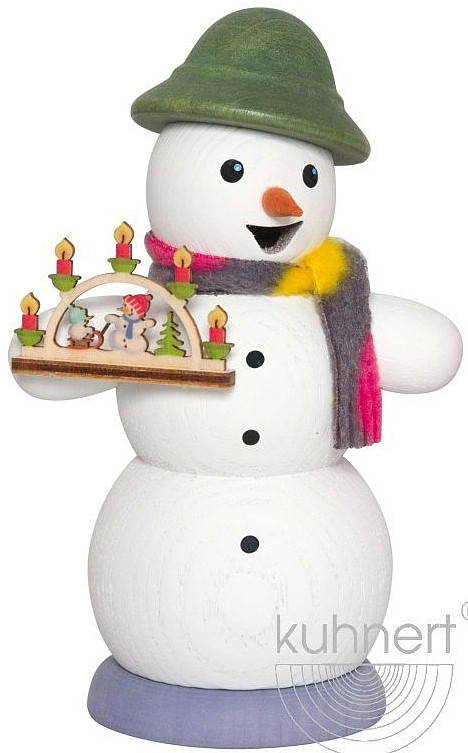 Drechslerei Kuhnert Räuchermann Schneemann mit Schwibbogen Drechslerei Kuhnert Räuchermann Schneemann mit Schwibbogen