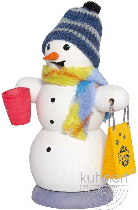 Drechslerei Kuhnert Räuchermann Schneemann mit Glühweintasse Drechslerei Kuhnert Räuchermann Schneemann mit Glühweintasse