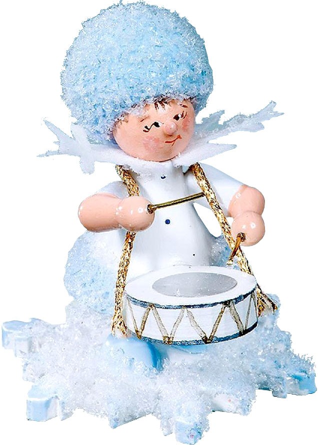 Drechslerei Kuhnert Schneeflöckchen mit Trommel Drechslerei Kuhnert Schneeflöckchen mit Trommel