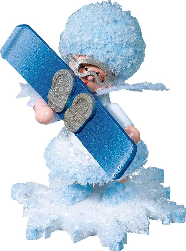 Drechslerei Kuhnert Schneeflöckchen mit Snowboard Drechslerei Kuhnert Schneeflöckchen mit Snowboard