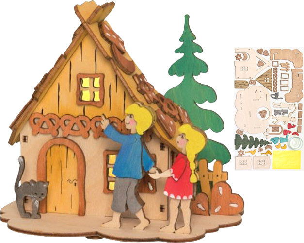 Drechslerei Kuhnert Bastelset Teelichthalter Hänsel & Gretel Drechslerei Kuhnert Bastelset Teelichthalter Hänsel & Gretel