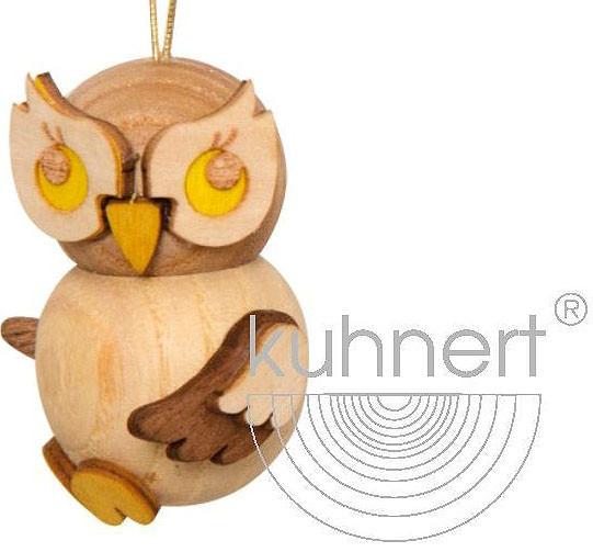 Drechslerei Kuhnert Baumbehang Eulenkind, natur Drechslerei Kuhnert Baumbehang Eulenkind, natur