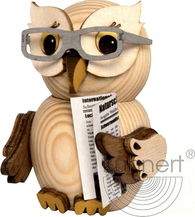 Drechslerei Kuhnert Mini-Eule mit Brille Drechslerei Kuhnert Mini-Eule mit Brille