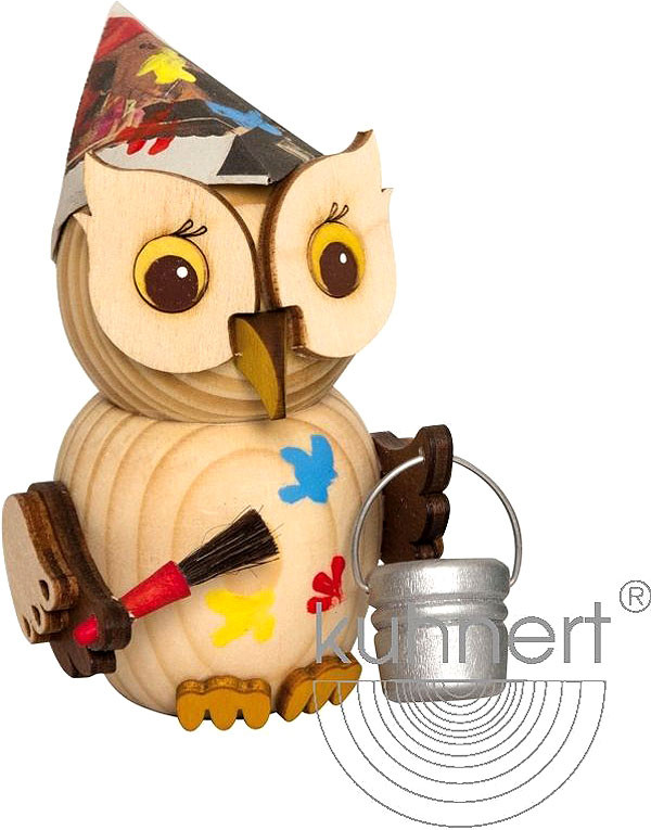 Drechslerei Kuhnert Mini-Eule Maler Drechslerei Kuhnert Mini-Eule Maler