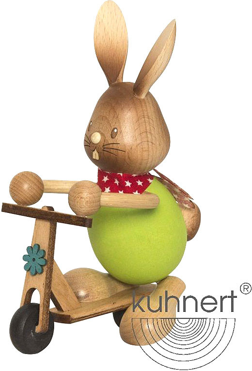 Drechslerei Kuhnert Stupsi Hase mit Roller Drechslerei Kuhnert Stupsi Hase mit Roller