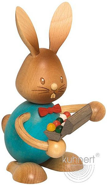 Drechslerei Kuhnert Stupsi Hase mit Eierschachtel Drechslerei Kuhnert Stupsi Hase mit Eierschachtel