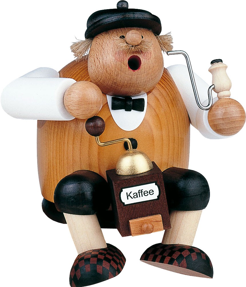 KWO Räuchermann Kantenhocker Kaffeesachse -Die Dicken- KWO Räuchermann Kantenhocker Kaffeesachse -Die Dicken-
