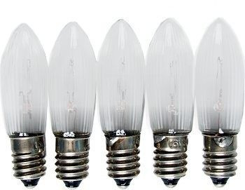 LED Spitzkerzen im 5er Pack 8V - 55V, warmweiß, außen LED Spitzkerzen im 5er Pack 8V - 55V, warmweiß, außen