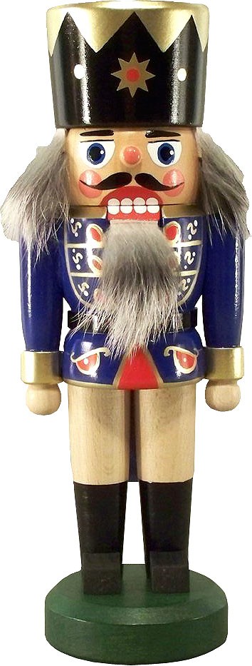 HoDreWa Legler Nussknacker König, dunkelblau, 21 cm HoDreWa Legler Nussknacker König, dunkelblau, 21 cm