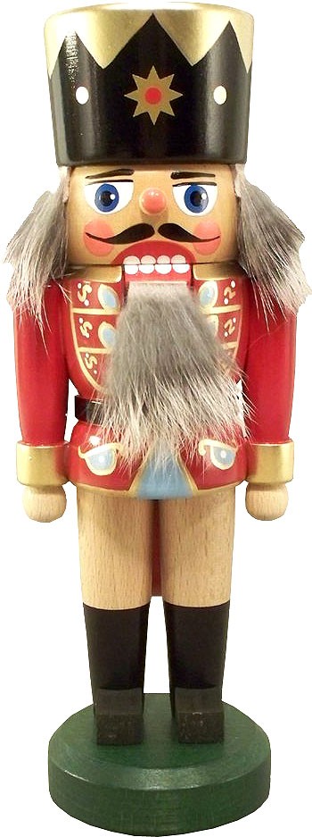 HoDreWa Legler Nussknacker König, dunkelrot, 21 cm HoDreWa Legler Nussknacker König, dunkelrot, 21 cm