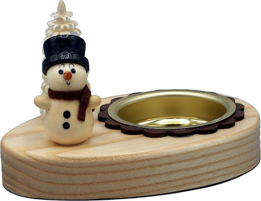HoDreWa Legler Teelichthalter Schneemann 5cm HoDreWa Legler Teelichthalter Schneemann 5cm