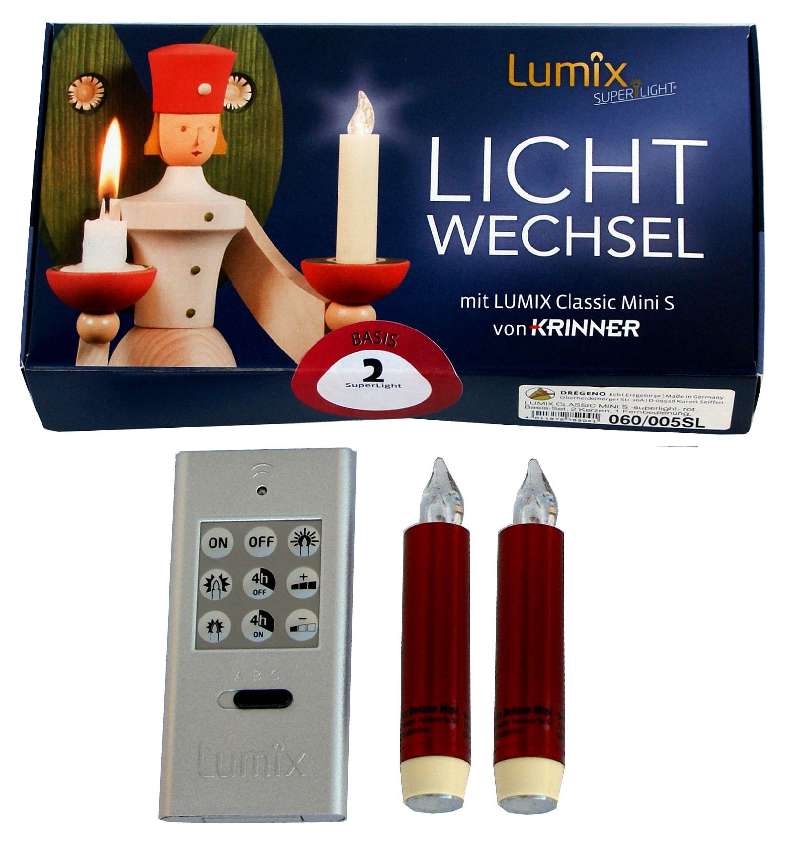 Dregeno Lumix Classic mini S - Lichtwechsel Basis 2er-Set rot Dregeno Lumix Classic mini S - Lichtwechsel Basis 2er-Set rot