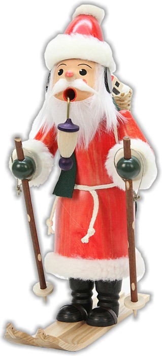 Christian Ulbricht Räuchermann Weihnachtsmann auf Ski Christian Ulbricht Räuchermann Weihnachtsmann auf Ski