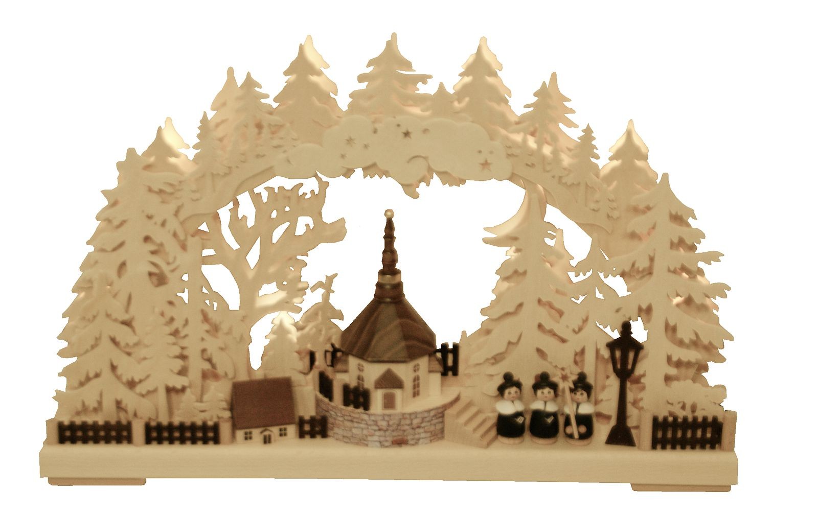 RATAGS Holzdesign 3D-Schwibbogen klein, Dorfkirche RATAGS Holzdesign 3D-Schwibbogen klein, Dorfkirche