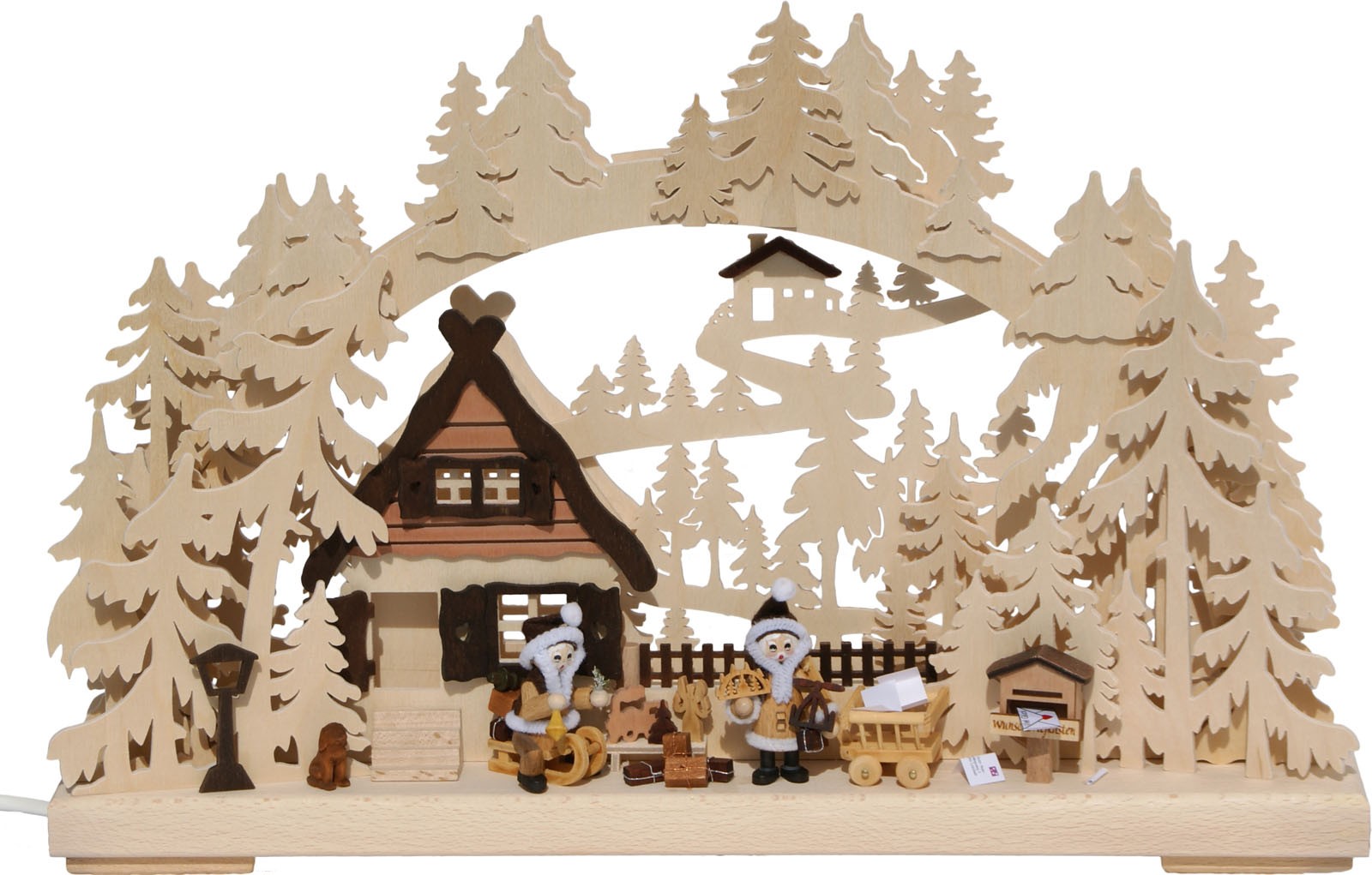 RATAGS Holzdesign 3D-Schwibbogen Weihnachtswünsche, klein RATAGS Holzdesign 3D-Schwibbogen Weihnachtswünsche, klein