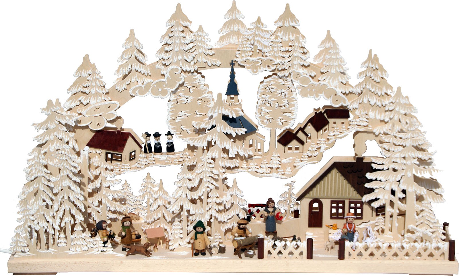 RATAGS Holzdesign 3D-Schwibbogen Dorfidylle, groß RATAGS Holzdesign 3D-Schwibbogen Dorfidylle, groß