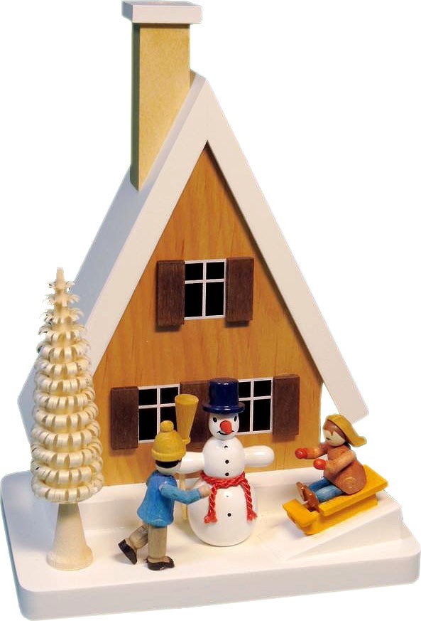 Richard Glässer Rauchhaus mit Schneemann Richard Glässer Rauchhaus mit Schneemann