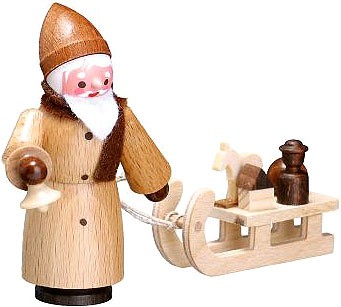 Romy Thiel Nikolaus mit Schlitten, natur Romy Thiel Nikolaus mit Schlitten, natur