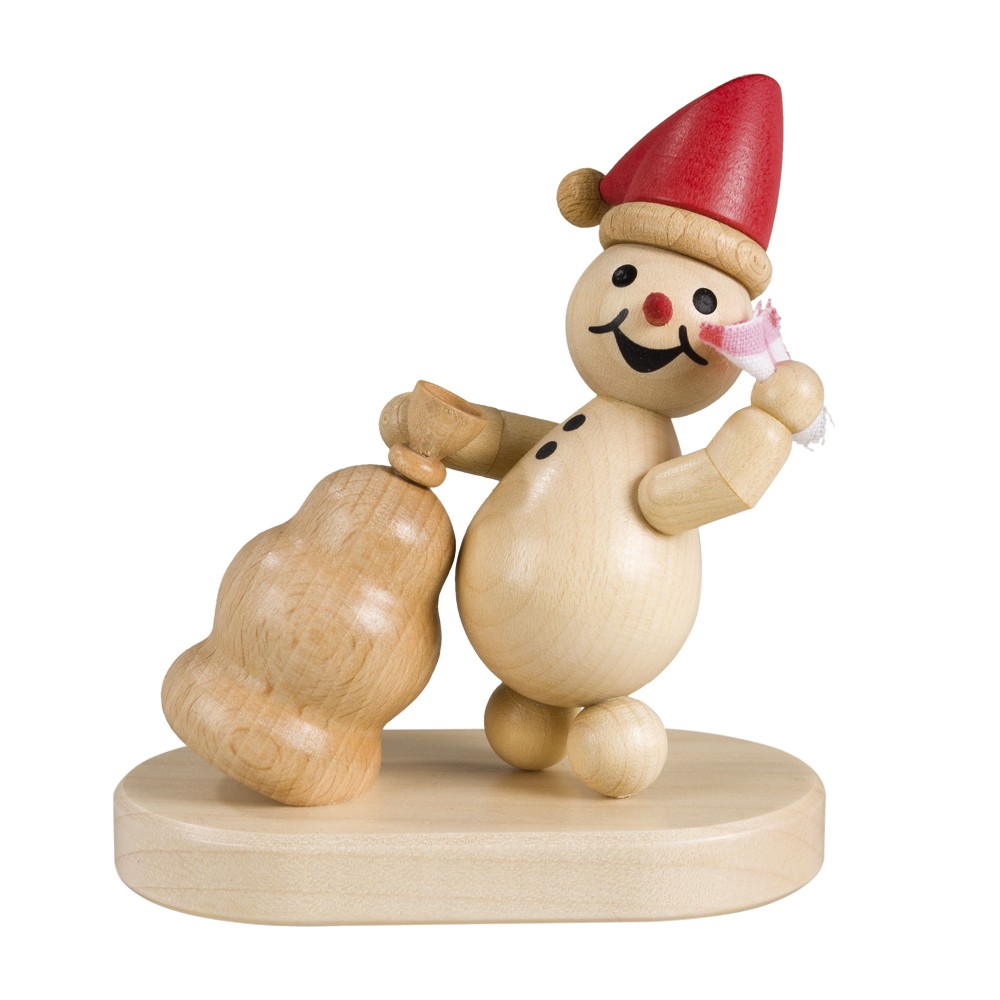 Drechslerei Volkmar Wagner Schneemann Junior Weihnachtswichtel mit roter Mütze Drechslerei Volkmar Wagner Schneemann Junior Weihnachtswichtel mit roter Mütze