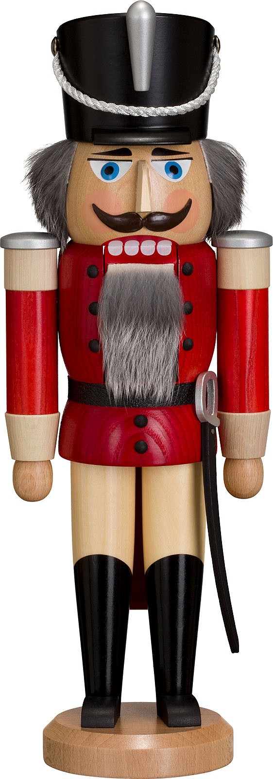 Seiffener Volkskunst eG Nussknacker Husar, Esche lasiert, rot, 37 cm Seiffener Volkskunst eG Nussknacker Husar, Esche lasiert, rot, 37 cm