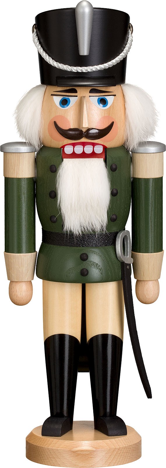 Seiffener Volkskunst eG Nussknacker Husar, Esche lasiert, grün, 37 cm Seiffener Volkskunst eG Nussknacker Husar, Esche lasiert, grün, 37 cm