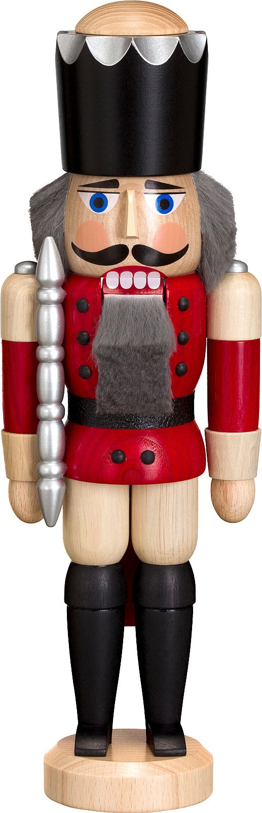Seiffener Volkskunst eG Nussknacker König, Esche lasiert, rot, 29 cm Seiffener Volkskunst eG Nussknacker König, Esche lasiert, rot, 29 cm