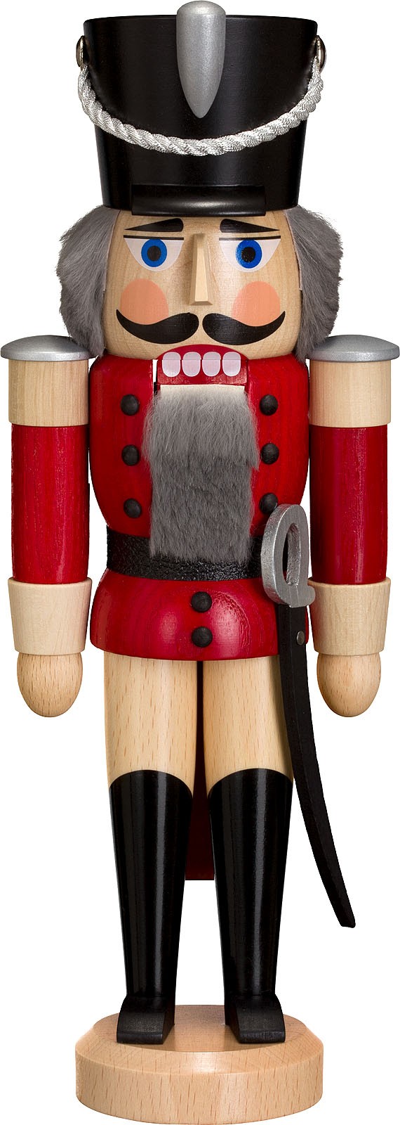 Seiffener Volkskunst eG Nussknacker Husar, Esche lasiert, rot, 28 cm Seiffener Volkskunst eG Nussknacker Husar, Esche lasiert, rot, 28 cm