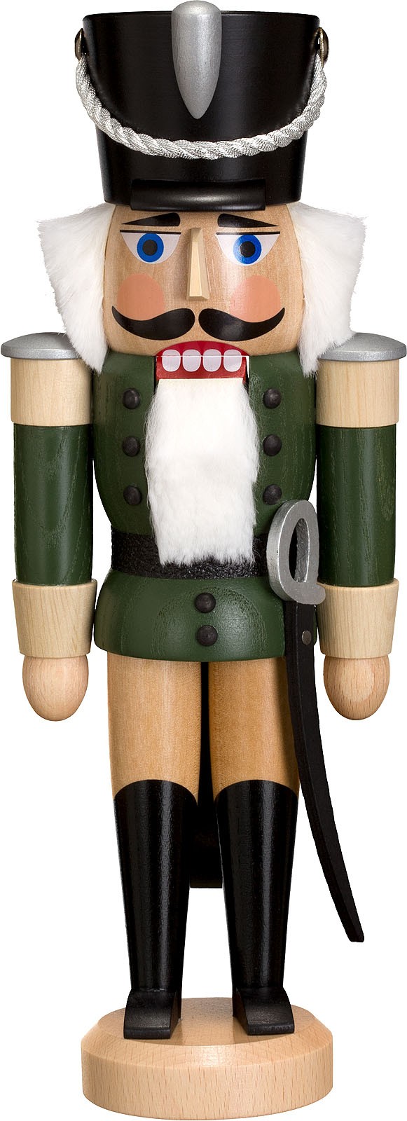 Seiffener Volkskunst eG Nussknacker Husar, Esche lasiert, grün, 28 cm Seiffener Volkskunst eG Nussknacker Husar, Esche lasiert, grün, 28 cm