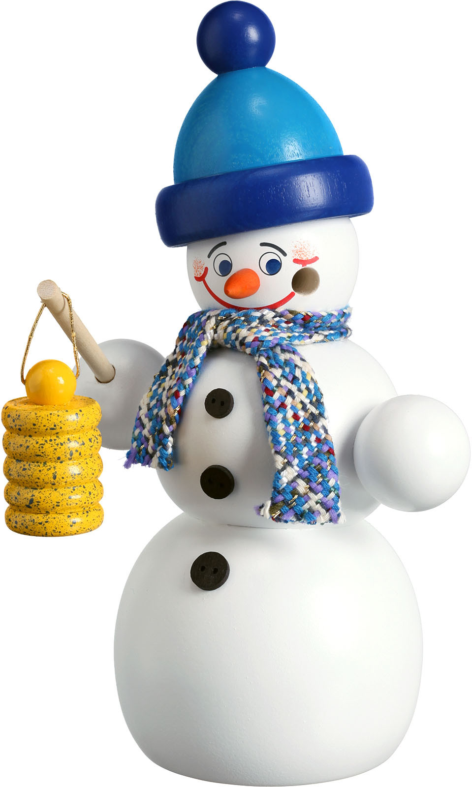 Seiffener Volkskunst eG Räuchermann Schneemann mit Laterne Seiffener Volkskunst eG Räuchermann Schneemann mit Laterne