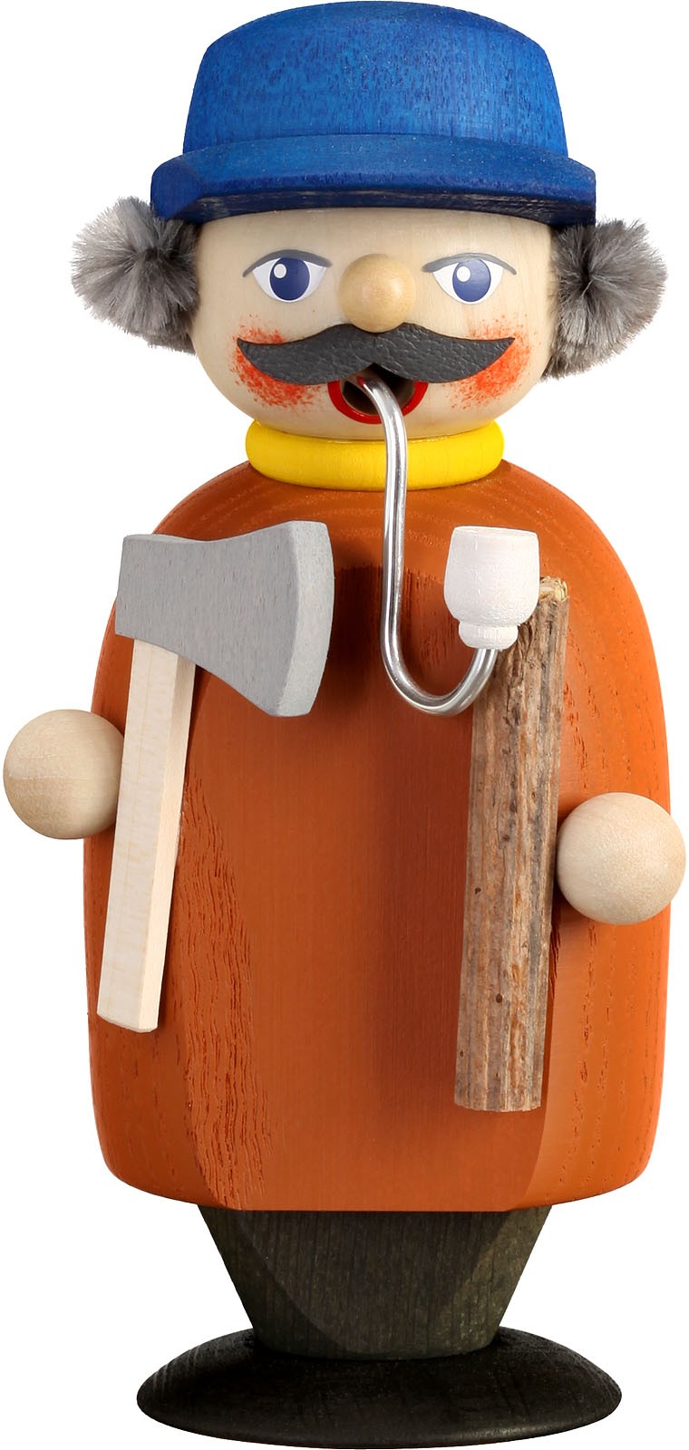 Seiffener Volkskunst eG Räuchermann Holzsammler - Kleiner Geselle Seiffener Volkskunst eG Räuchermann Holzsammler - Kleiner Geselle