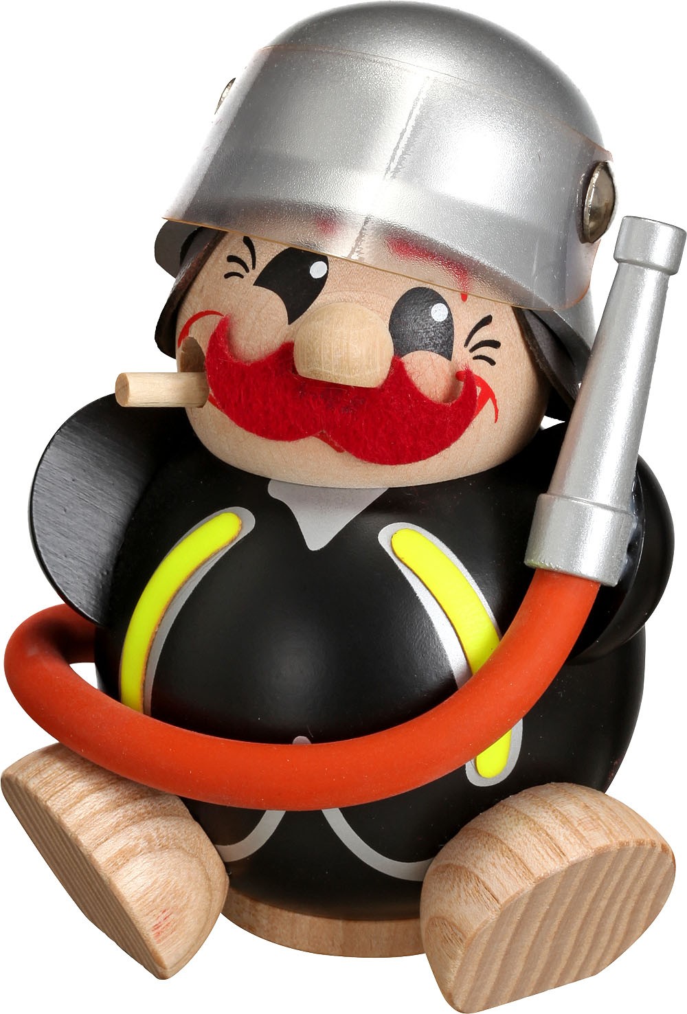 Seiffener Volkskunst eG Kugelräucherfigur, Uniformen - Feuerwehrmann Seiffener Volkskunst eG Kugelräucherfigur, Uniformen - Feuerwehrmann