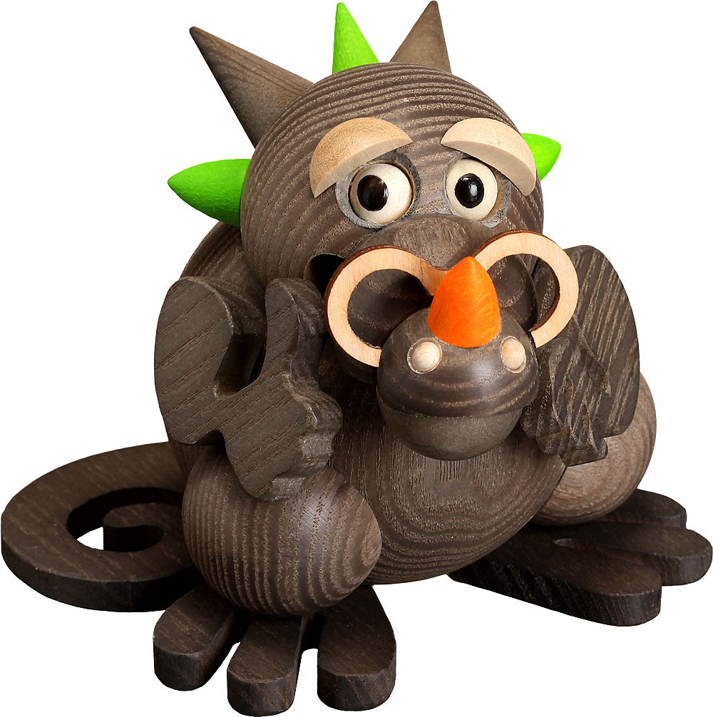 Seiffener Volkskunst eG Kugelräucherfiguren, Räucherdrachen - Opa Seiffener Volkskunst eG Kugelräucherfiguren, Räucherdrachen - Opa