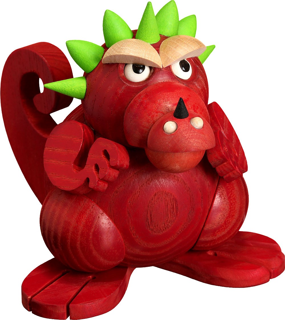 Seiffener Volkskunst eG Kugelräucherfiguren, Räucherdrachen - Junior Halbstark Seiffener Volkskunst eG Kugelräucherfiguren, Räucherdrachen - Junior Halbstark