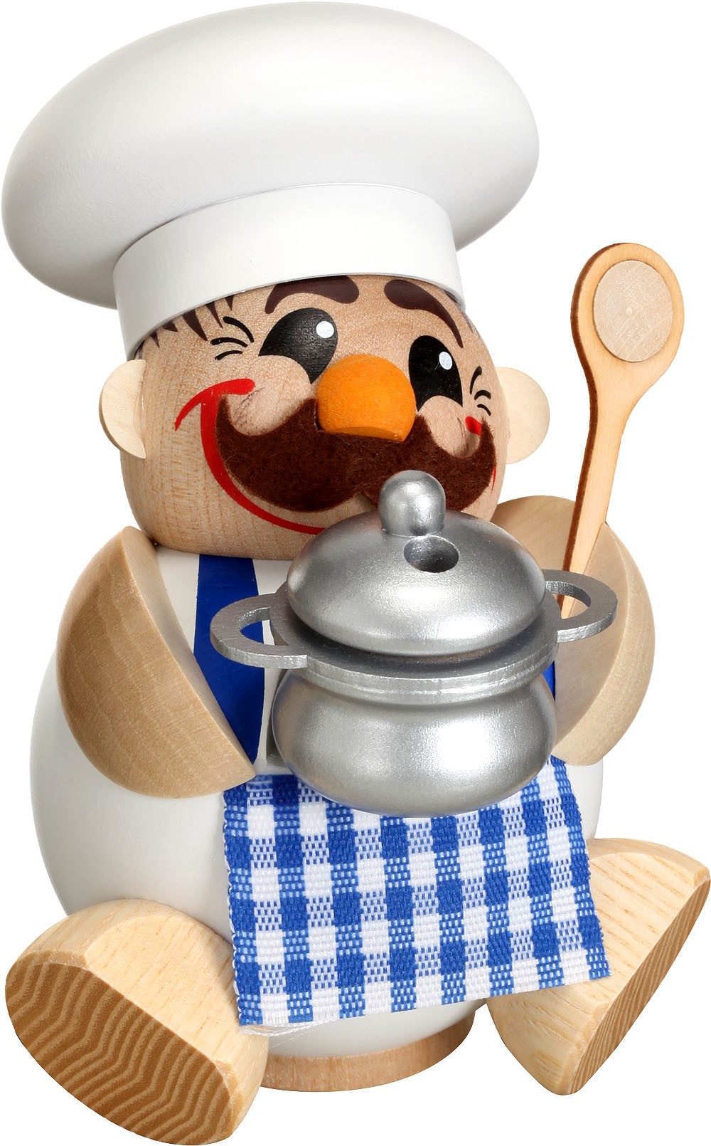 Seiffener Volkskunst eG Kugelräucherfigur, Berufe - Koch Seiffener Volkskunst eG Kugelräucherfigur, Berufe - Koch