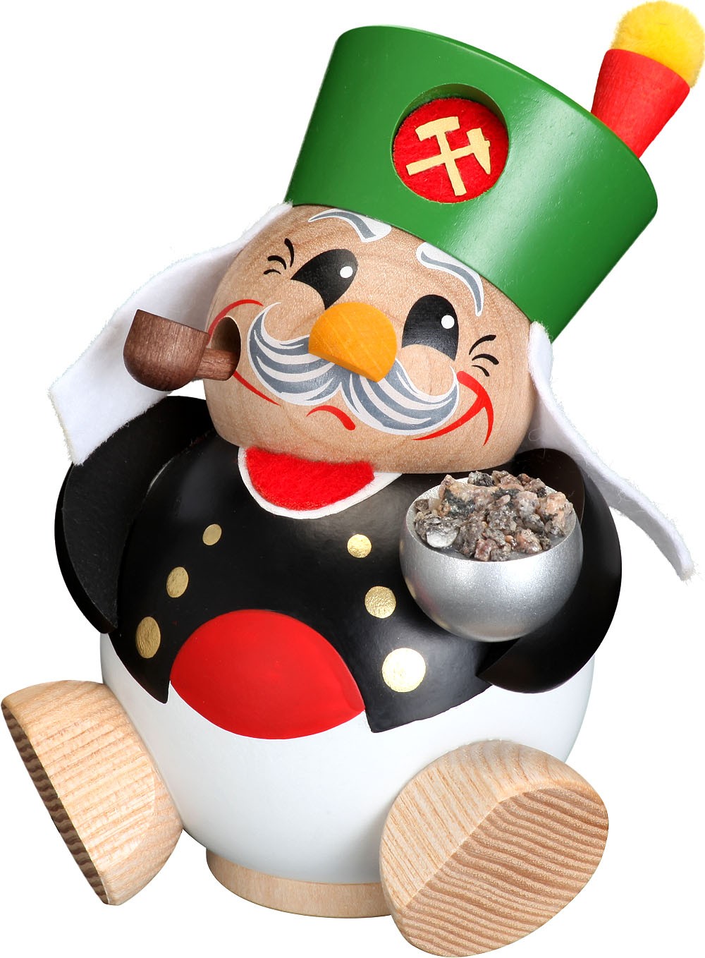 Seiffener Volkskunst eG Kugelräucherfigur, Uniformen - Bergmann Seiffener Volkskunst eG Kugelräucherfigur, Uniformen - Bergmann